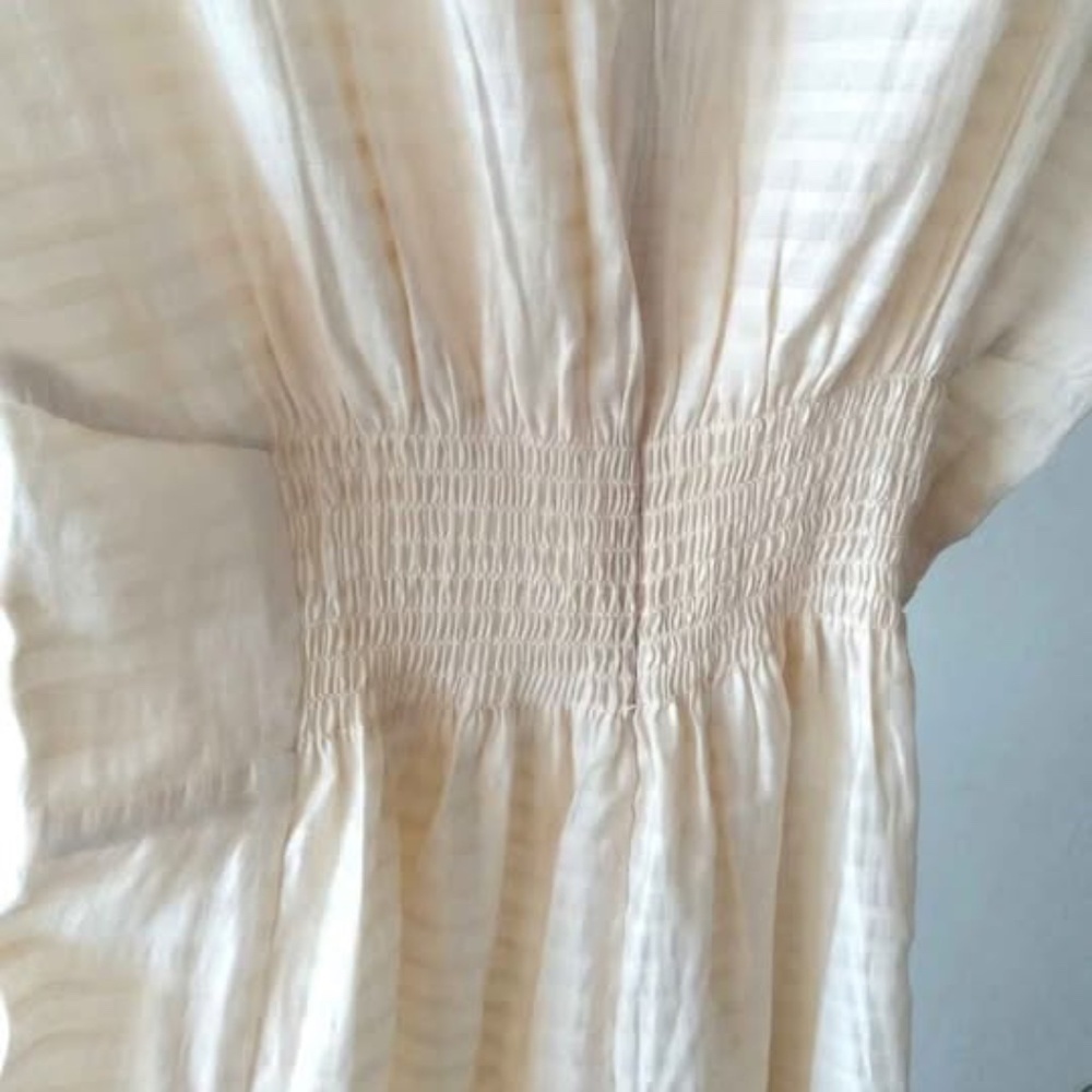 & Other Stories Linen Midi Dress Size 34 beige - Picture 8 of 9